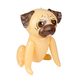 (Set Of 2) 24" Tan Pug Puppy Dog Inflatable - Blow Up Toy Party Decoration