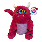 11'' Adorable Red Sitting Monsters Tubby Tots Plush Soft stuffed Toys