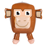 20" Cute Brown Pixel Monkey Animal Inflatable - Blow Up Toy Party Decoration