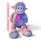 36" JUMBO PLUSH CUTE MONKEY PASTEL COTTON CANDY