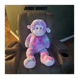 36" JUMBO PLUSH CUTE MONKEY PASTEL COTTON CANDY