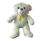 10'' Adorable Green With White Highlights Ribbon Teddy Bear Super Soft Plush Toy