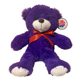 22'' Adorable Purple Ribbon Teddy Bear Super Cute Soft Plush Toy