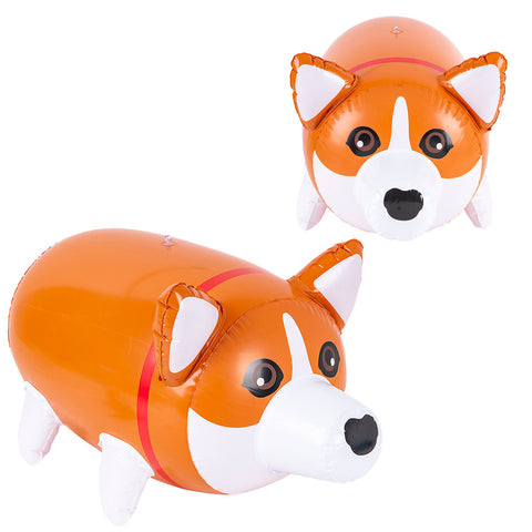 (Set of 2) 24" Corgi Puppy Dogs Inflatable Toy Eye Catching Toy Party Decoration