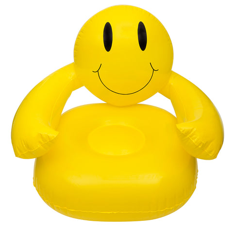 36'' Smiling Happy Face Inflatable Chair Fun Playroom Inflatable Chair