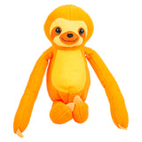 10'' inch Cute Neon Orange Sloth Plush Toy Soft Cuddly Stuffed Animal