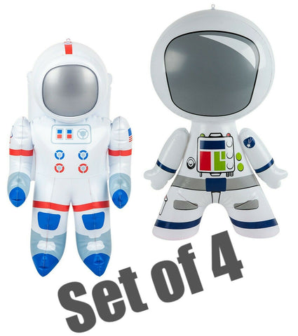 (Set of 4) 24" Astronauts Inflatable - Moon Station Blow Up Toy Party Decoration