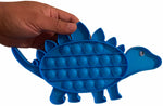 (Set of 2) 8''-10'' Cute Green & Blue Dinosaur Bubble POPPER Fun Fidget Toy