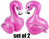 (Set of 2) 24" Pink Sitting Flamingo's Inflatable - Inflate Toy Party Decoration